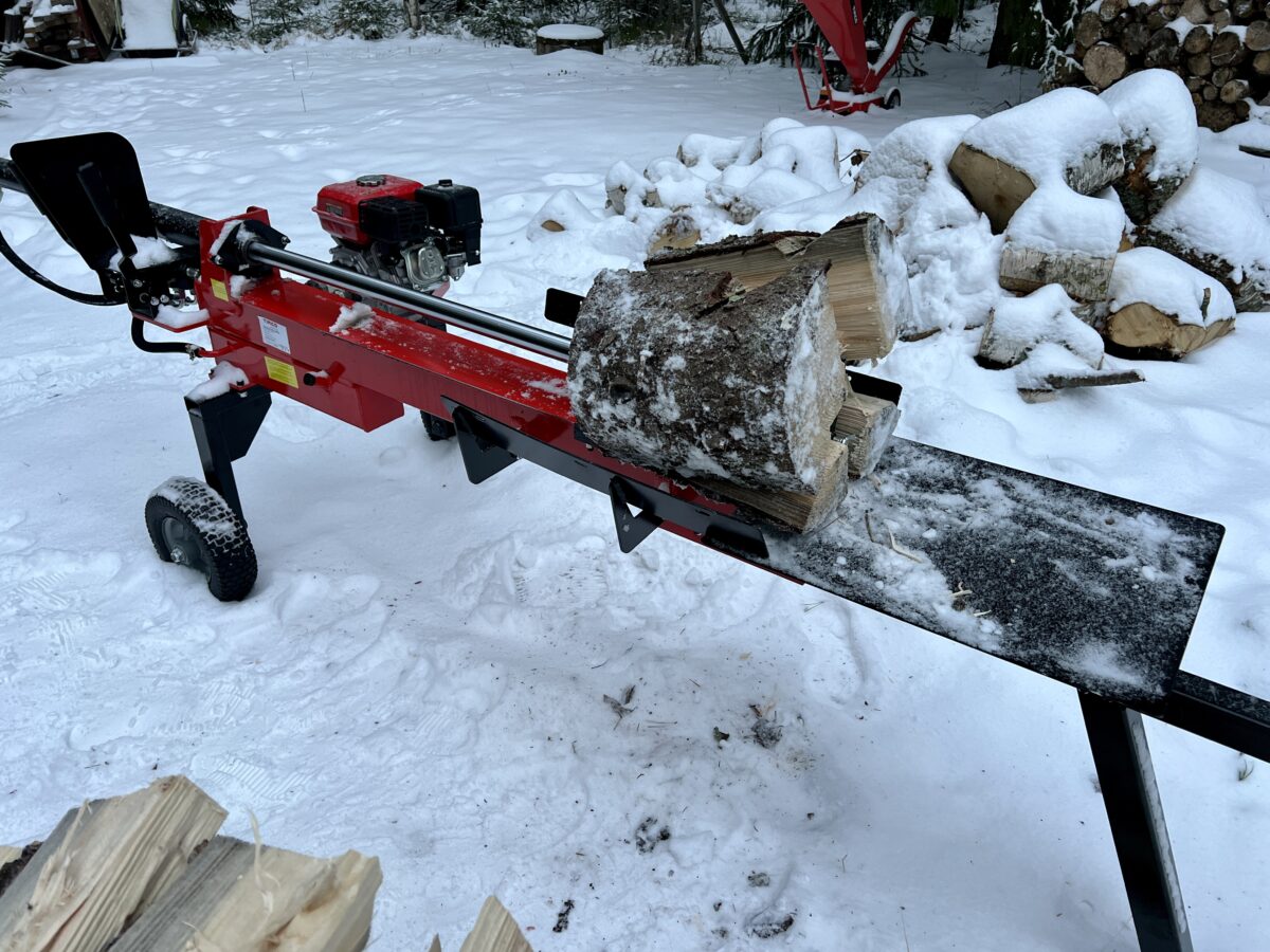 halkomakone autobike testikäytössä